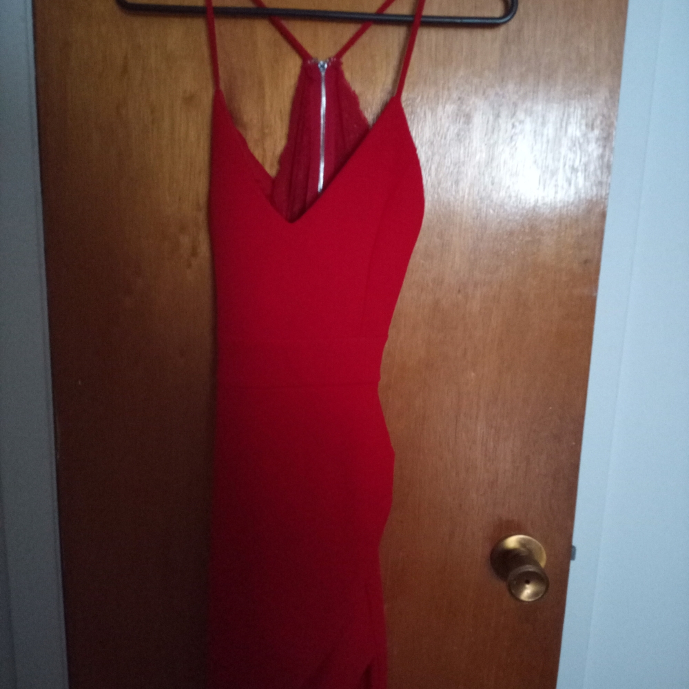 Revamped Vibrant Red Strappy Mini Dress